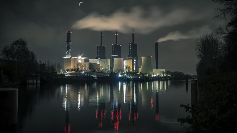 power plant, water, reflection, industry, industrial plant, chimney, architecture, the teltow canal, night, waterway, power plant, nature, power plant, power plant, power plant, power plant